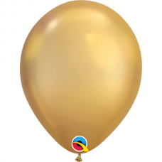 Chrominis balionas auksinės spalvos (28cm)