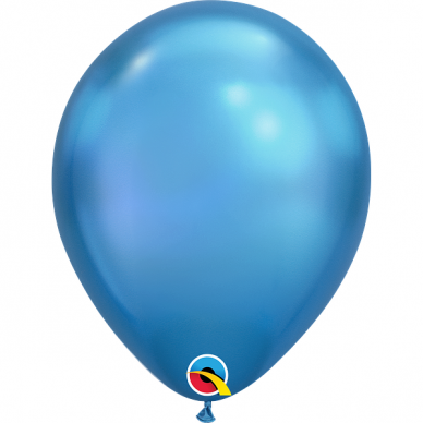 Chrominis balionas mėlynos spalvos (28cm) - 100vnt