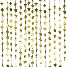 Dekoracija ''Auksiniu žvaigždučių lietutis''