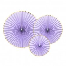 Dekoracija ''Violetinės vėduoklės su auksu''