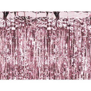 Dekoracija ''Rožinio aukso spalvos lietutis'' 100 x 200cm Dekoracija ''Rožinio aukso spalvos lietutis'' 100 x 200cm
