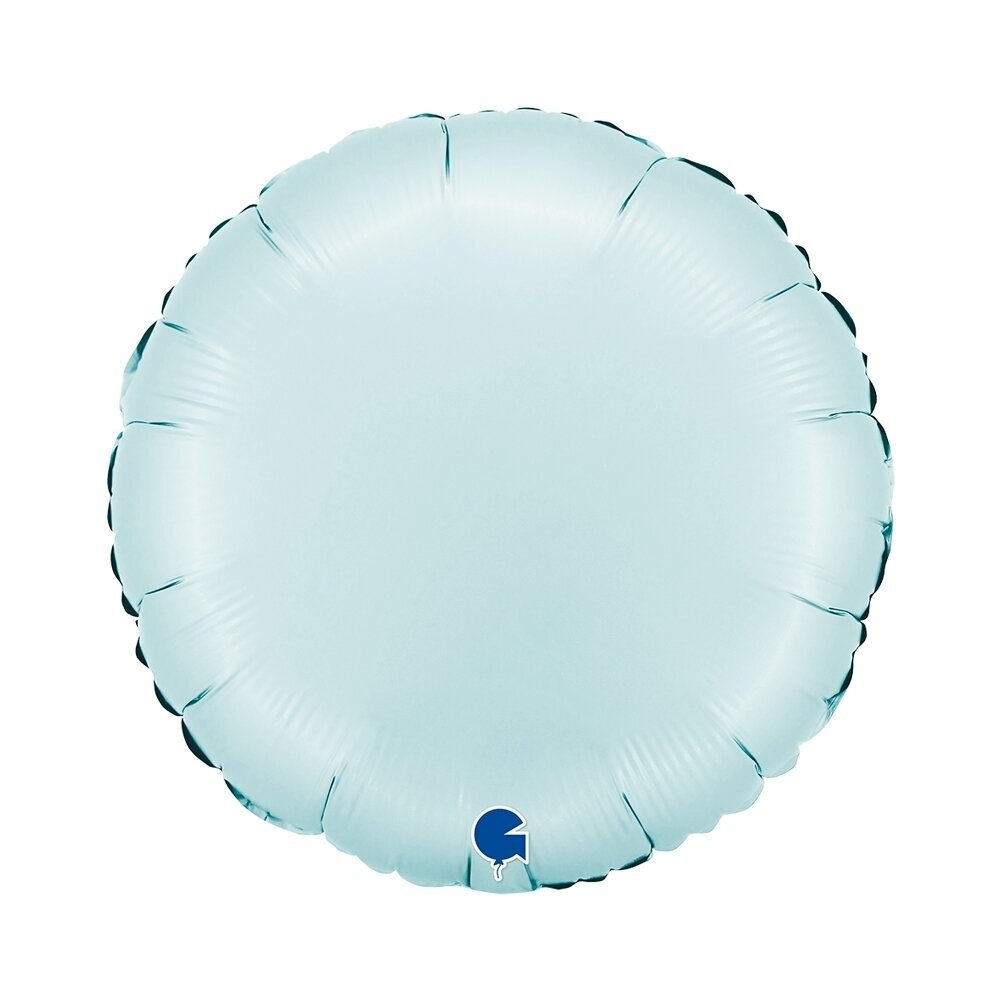 Folinis balionas apskritimas ''Satin Pastel Blue''