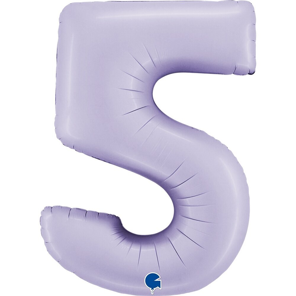 Folinis balionas skaičius ''5'' alyvinės spalvos Folinis balionas skaičius ''5'' alyvinės spalvos