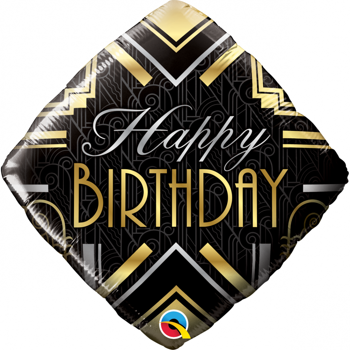 Folinis balionas ''Happy Birthday juodas rombas'' Folinis balionas ''Happy Birthday juodas rombas''