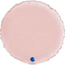 Folinis balionas apskritimas, rožinės pastelinės spalvos