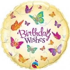 Folinis balionas ''Birthday Wishes''