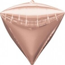 Folinis balionas deimanto formos, rožinio aukso