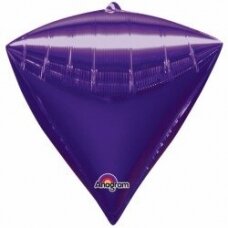 Folinis balionas deimanto formos, violetinis