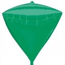 Folinis balionas deimanto formos, žalias