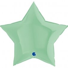 Folinis balionas didelė žvaigždė, matinė žalia