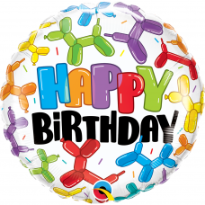 Folinis balionas ''Happy Birthday - šuniukai iš balionų''