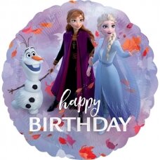 Folinis balionas ''Ledo šalis Happy Birthday''