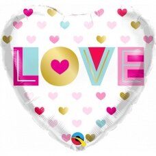 Folinis balionas ''LOVE - pastelinis''