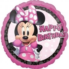 Folinis balionas ''Minnie Mouse Happy Birthday''