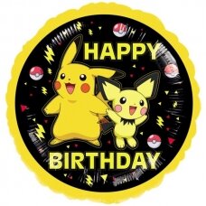 Folinis balionas ''Pikachu - Happy Birthday''
