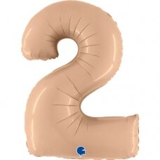 Folinis balionas skaičius ''2'' kūno spalvos