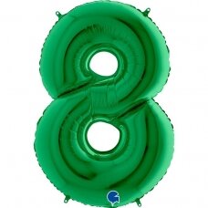 Folinis balionas skaičius ''8'' žalios spalvos