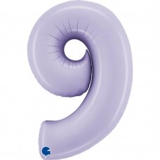 Folinis balionas skaičius ''9'' alyvinės spalvos