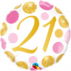 Folinis balionas su skaičiumi ''21''