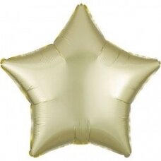 Folinis balionas žvaigždė, pastelinė geltona