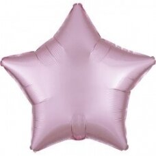 Folinis balionas žvaigždė, pastelinė rožinė