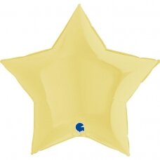 Folinis balionas žvaigždutė, matinė geltona