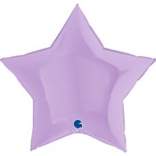 Folinis balionas žvaigždutė, matinė violetinė