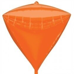 Folinis balionas deimanto formos, oranžinis