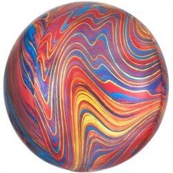 Folinis balionas orbz marblez, spalvotas