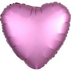 Folinis balionas širdelė, rožinė