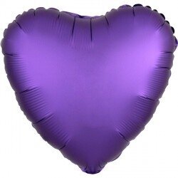Folinis balionas širdelė, violetinė