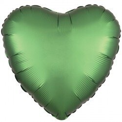 Folinis balionas širdelė, žalia