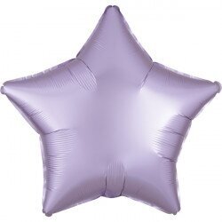 Folinis balionas žvaigždė, pastelinė violetinė