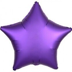 Folinis balionas žvaigždė, violetinė