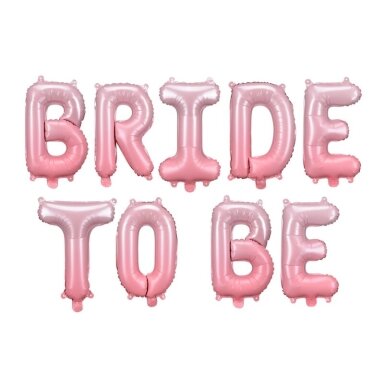 Folinės raidelės ''BRIDE TO BE''