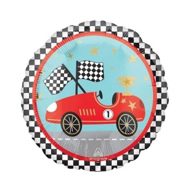 Folinis balionas apvalus ''Lenktyninis automobilis''