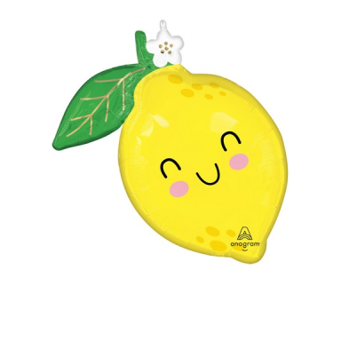 Folinis balionas ''Citrina su gėlyte''