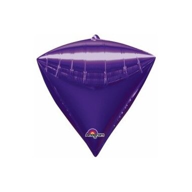 Folinis balionas deimanto formos, violetinis