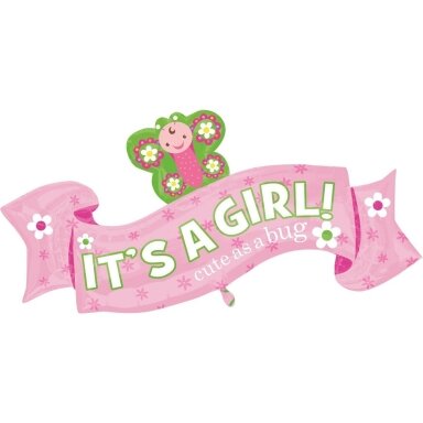 Folinis balionas ''It's a girl''