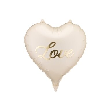 Folinis balionas kreminės spalvos ''Love''