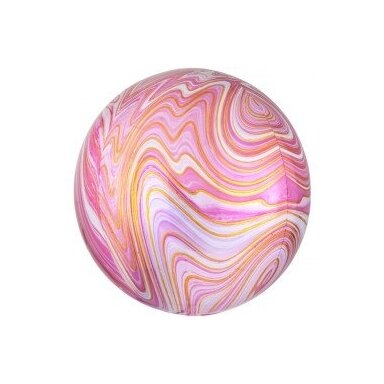 Folinis balionas orbz marblez, rožinis