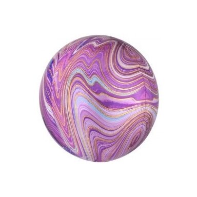 Folinis balionas orbz marblez, violetinis