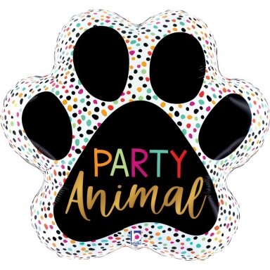 Folinis balionas ''Party Animal - pėdutė''