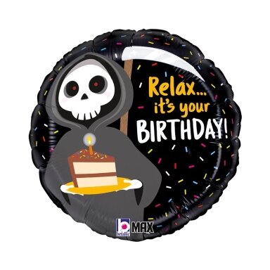 Folinis balionas ''Relax it's your Birthday''