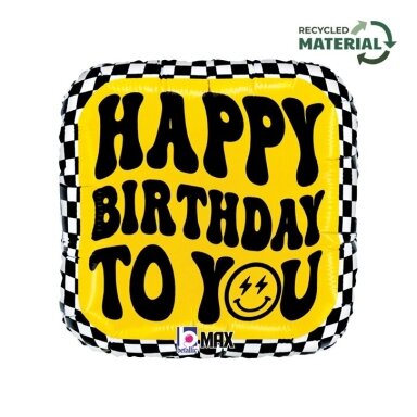 Folinis balionas ''Šypsenėlė Happy Birthday To You''