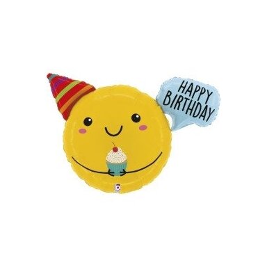 Folinis balionas ''Veidukas - Happy Birthday''