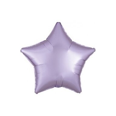 Folinis balionas žvaigždė, pastelinė violetinė