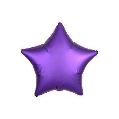 Folinis balionas žvaigždė, violetinė