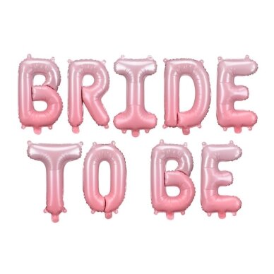Folinės raidelės ''BRIDE TO BE''