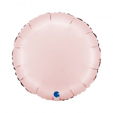 Folinis balionas apskritimas ''Satin Pastel Pink'' Folinis balionas apskritimas ''Satin Pastel Pink''